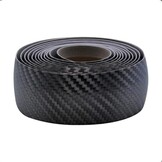 Tecora Stuurlint Carbon Look ø2.5x30MM - 200 CM - Zwart