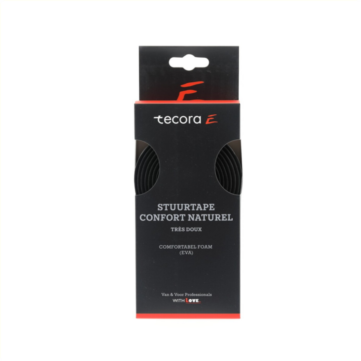 Tecora Stuurlint Kurk Look ø2.5x30MM - 200 CM - Zwart