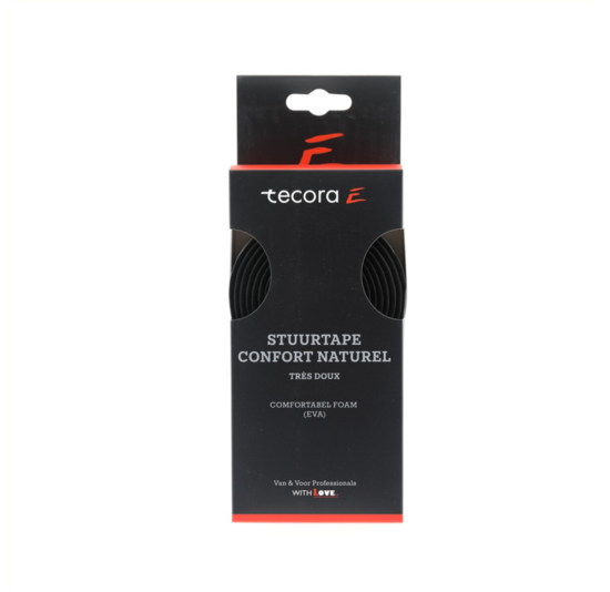 Tecora Stuurlint Kurk Look ø2.5x30MM - 200 CM - Zwart