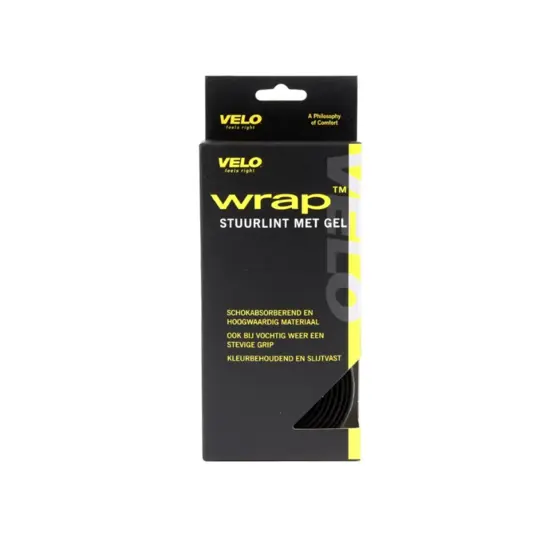 Velo Handvat Stuurtape Gel - Kurkprint - Zwart