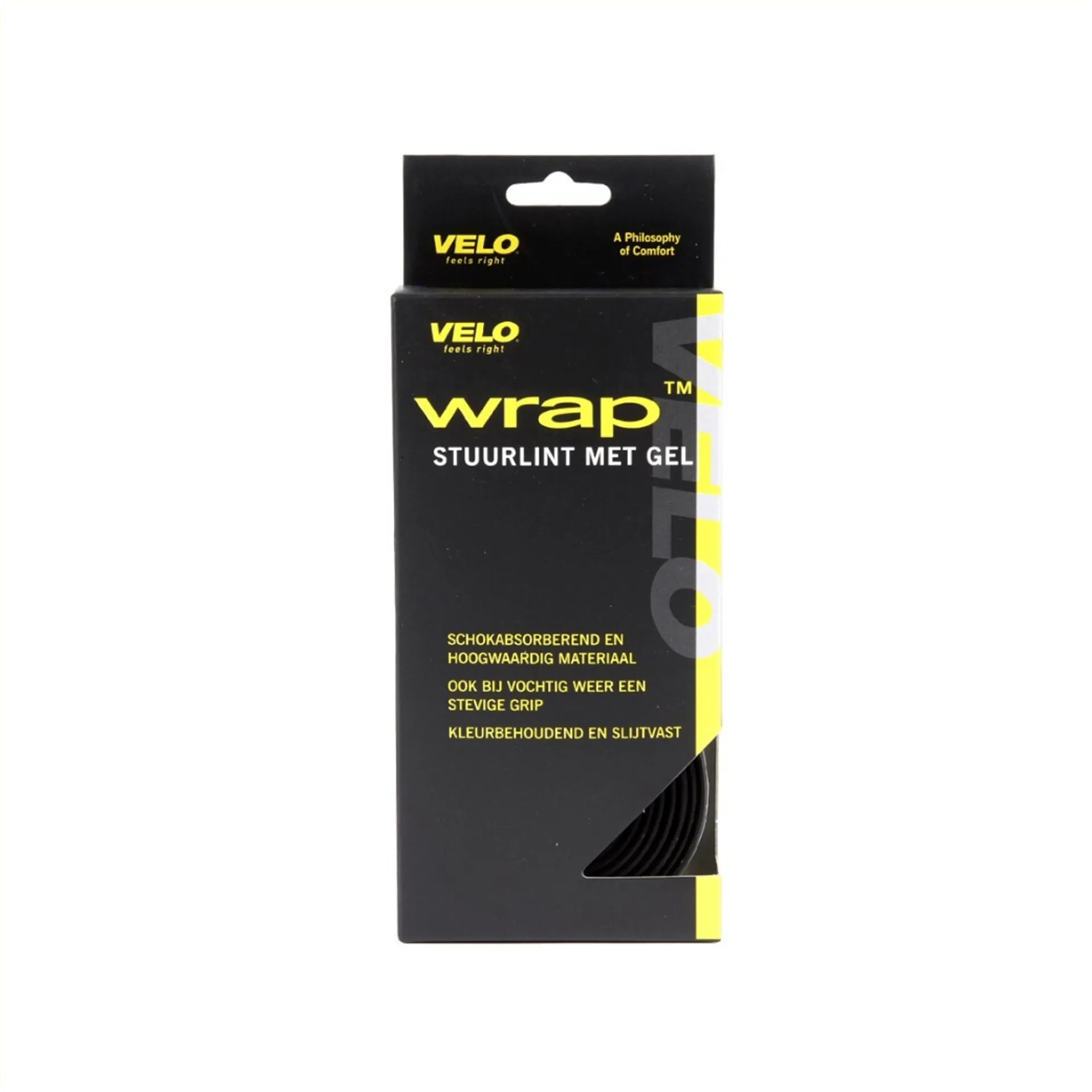 Velo Handvat Stuurtape Gel - Kurkprint - Zwart