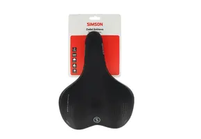 Simson Sollievo Fietszadel - Unisex - Zwart