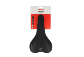 Simson Ibrida Fietszadel - Unisex - Zwart