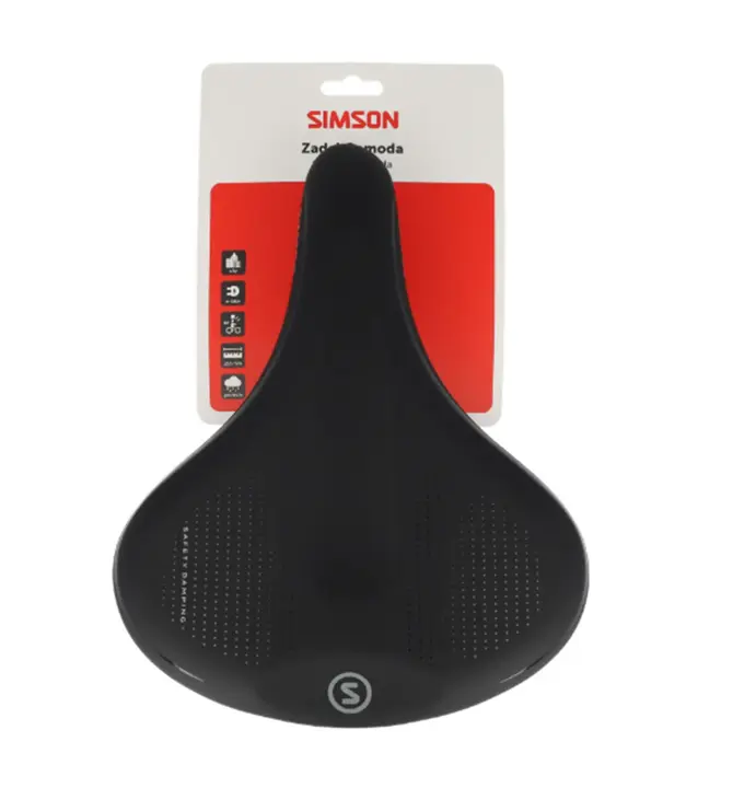 Simson Comoda Fietszadel - Unisex - Zwart