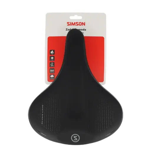 Simson Comoda Fietszadel - Unisex - Zwart