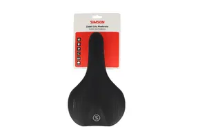 Simson Gita Moderate Fietszadel - Unisex - Zwart