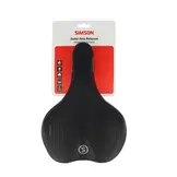 Simson Gita Relaxed Fietszadel - Unisex - Zwart