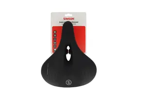 Simson Armonia Relaxed Fietszadel - Unisex - Zwart