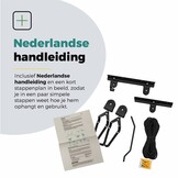 Voltano Fietslift - Ophangsysteem Fietstakel - Zwart - Max 50KG Draagkracht