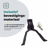 Voltano Dubbele Fietsstandaard - Zwart - 300MM - 24 t/m 29 Inch