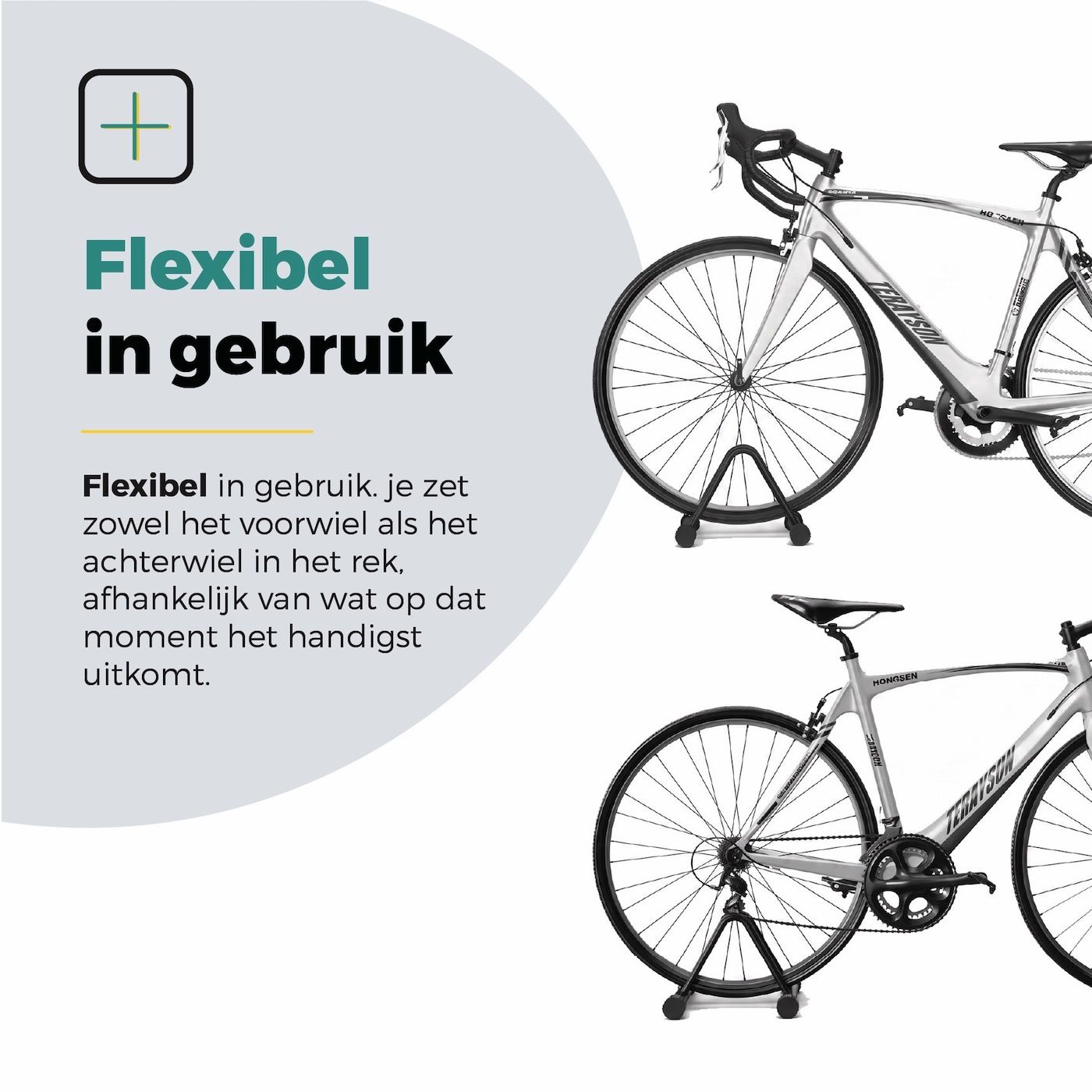 Voltano Fietsenrek 1 Fiets - Zwart - Fietsstandaard