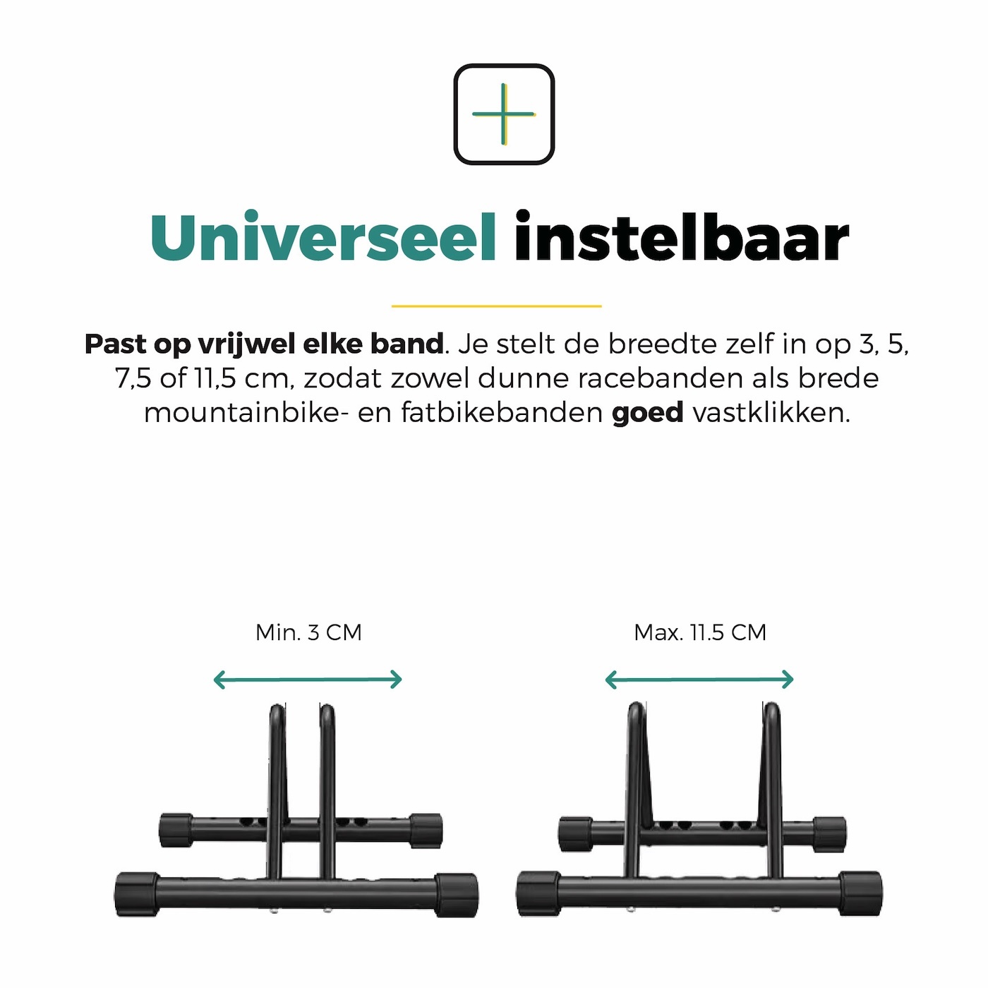 Voltano Fietsenrek 1 Fiets - Zwart - Fietsstandaard