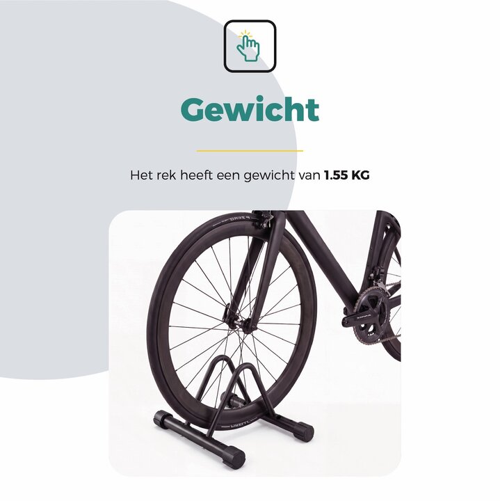 Voltano Fietsenrek 1 Fiets - Zwart - Fietsstandaard