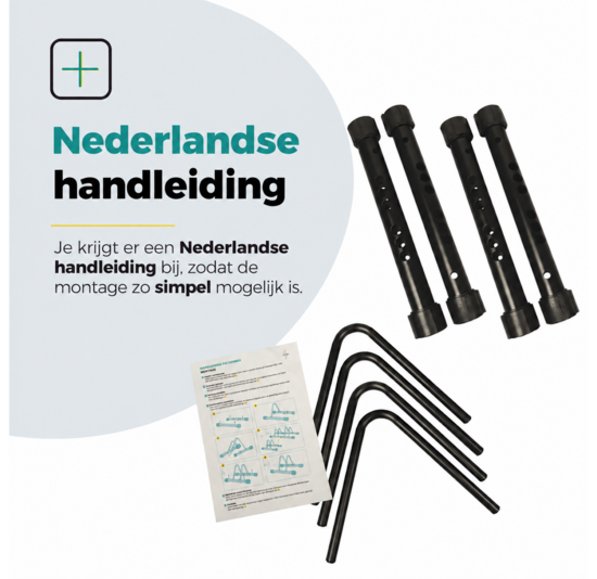 Voltano Fietsenrek 1 Fiets - Zwart - Fietsstandaard