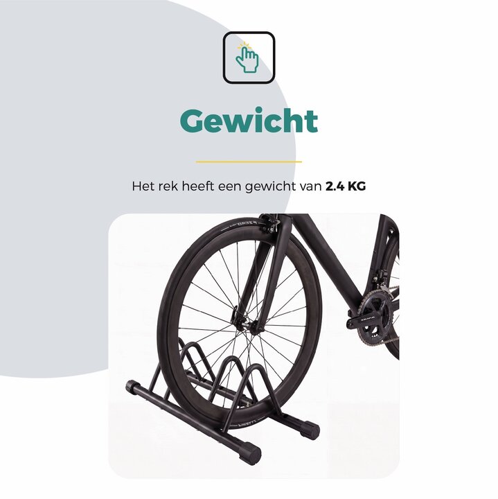 Voltano Fietsenrek 2 Fietsen - Zwart - Fietsenstandaard