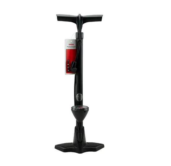 Simson AeroOne 160 Fietspomp - Met Manometer - Zwart