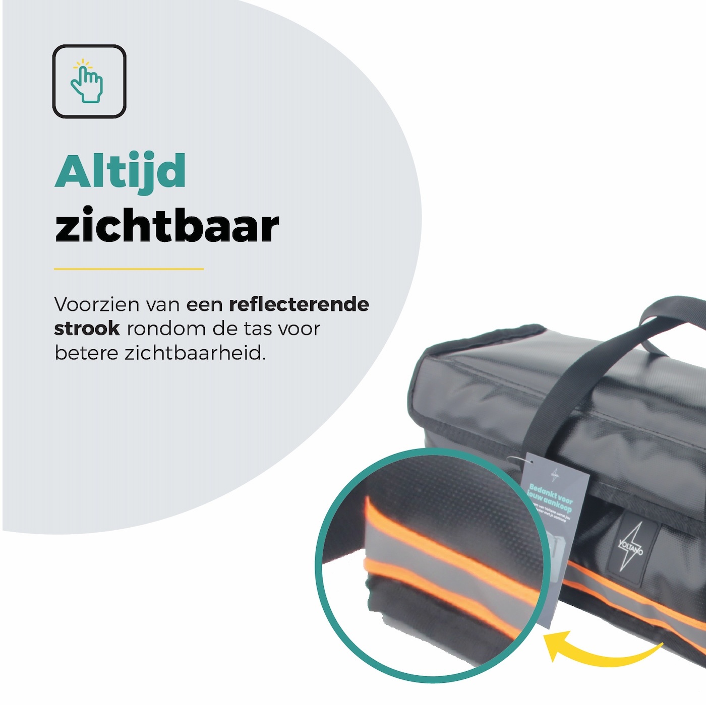 Voltano E-bike Accutas - Zwart - 12,5 Liter - Met Schouderband