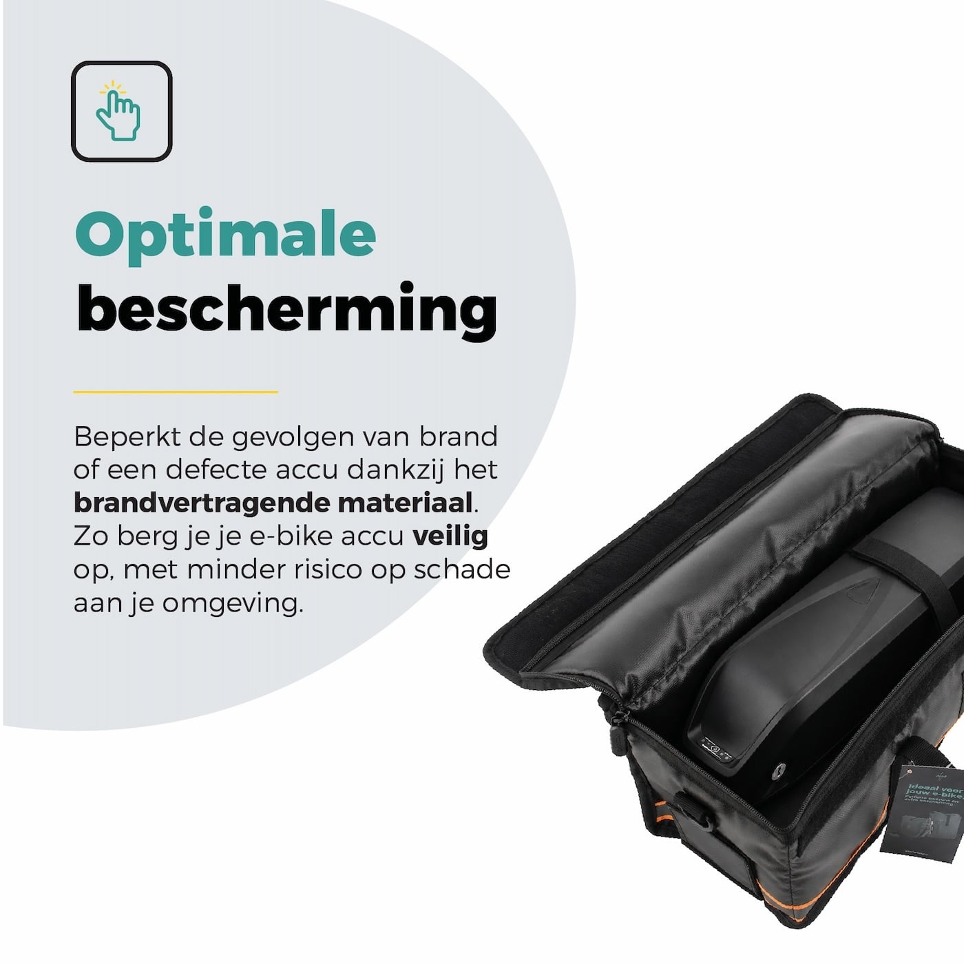 Voltano E-bike Accutas - Zwart - 12,5 Liter - Met Schouderband