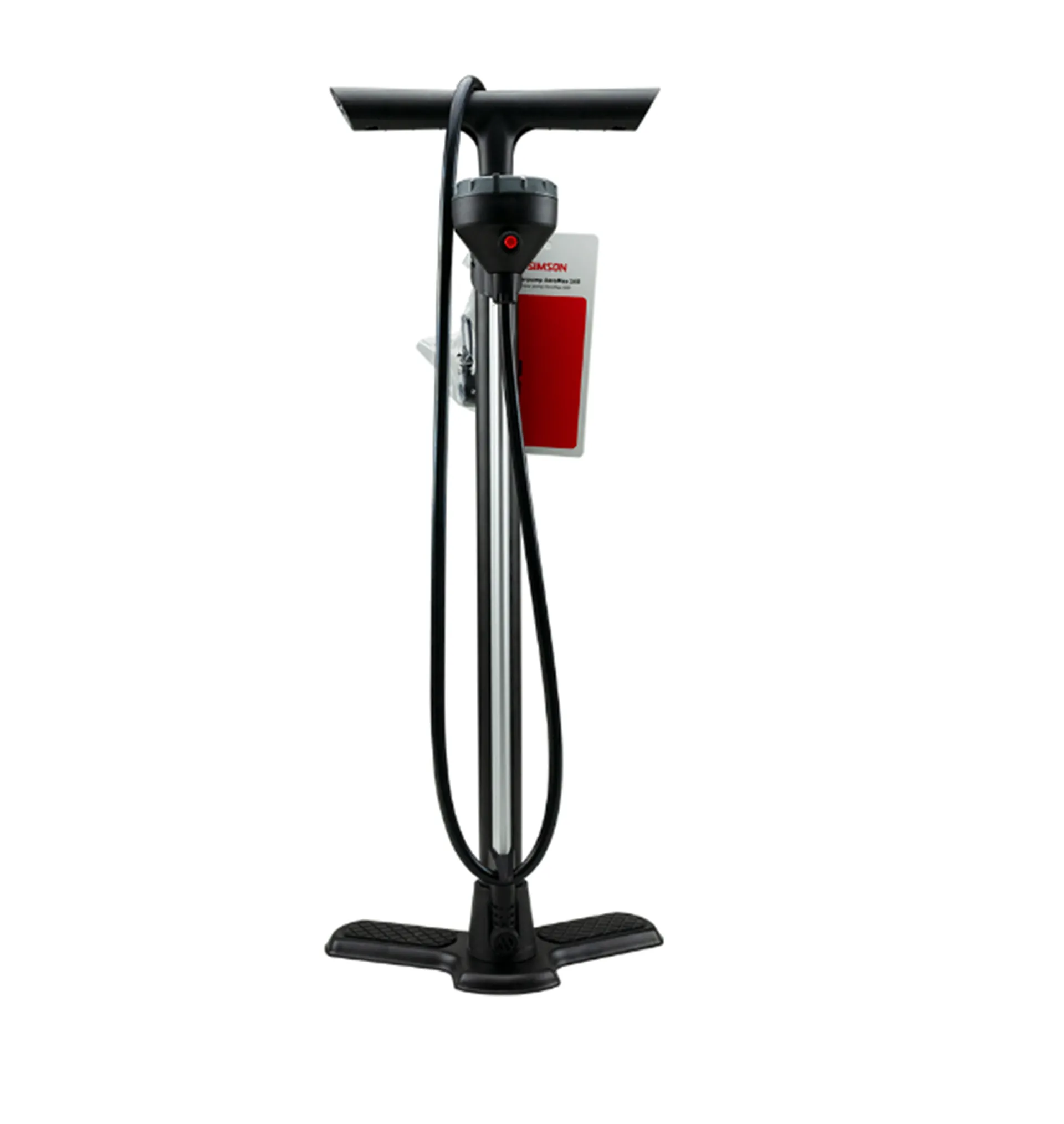 Simson AeroMax 160 Fietspomp - Met Manometer - Zilver