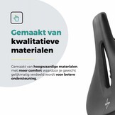 Voltano E-bike Pro Fietszadel 2.0 Middel - Zwart - Dames - Met Zadelstrop