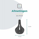 Voltano E-bike Pro Fietszadel 2.0 Middel - Zwart - Dames - Met Zadelstrop