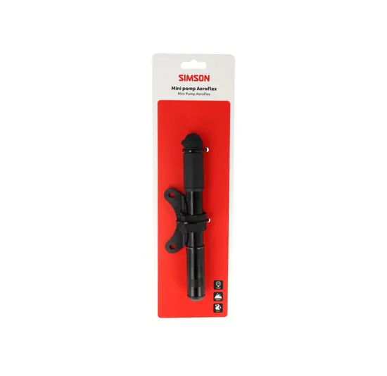 Simson AeroFlex Mini Fietspomp - Zwart