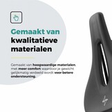 Voltano E-bike Pro Fietszadel 1.0 Trekking Smal - Zwart - Heren