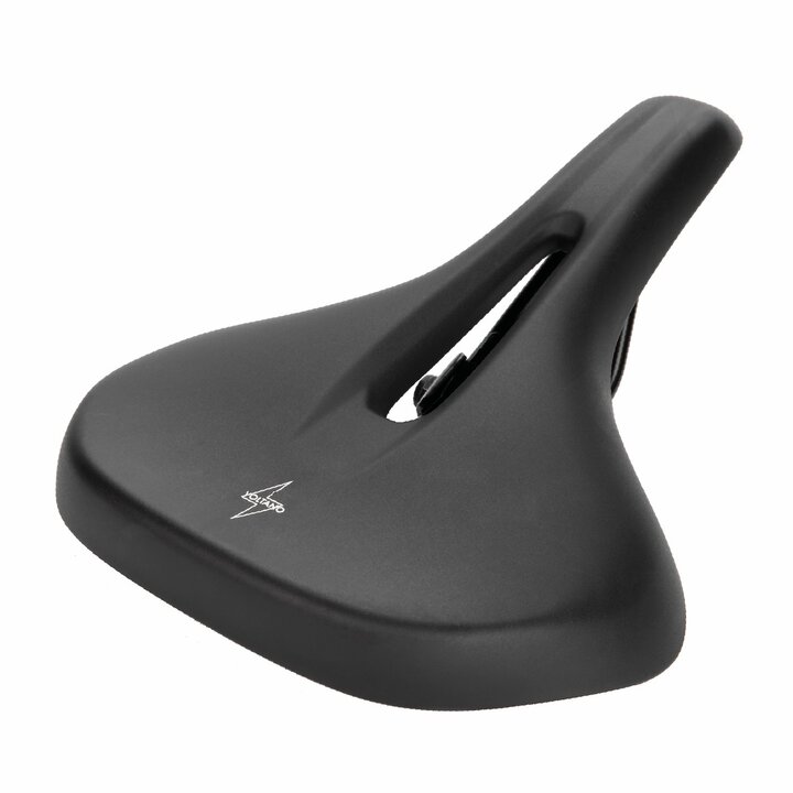 Voltano E-bike Pro Fietszadel 3.0 Breed - Zwart - Unisex - Met Zadelstrop