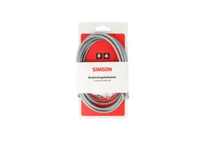 Simson Remkabelset Compleet - Universeel - RVS - 170CM - Grijs