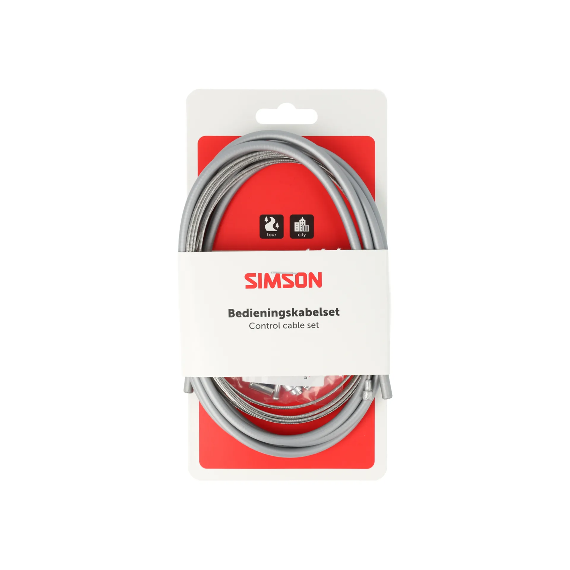 Simson Remkabelset Compleet - Universeel - RVS - 170CM - Grijs