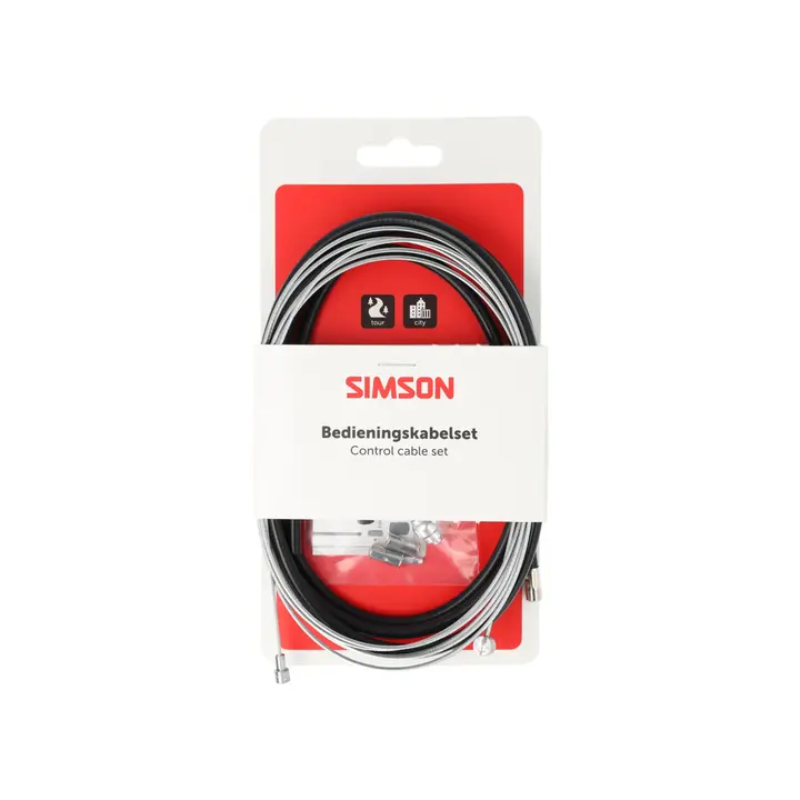 Simson Remkabelset Compleet - Universeel - 170CM - Zwart