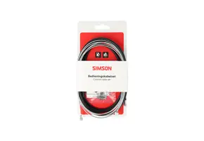 Simson Remkabelset Compleet - Universeel - 170CM - Zwart