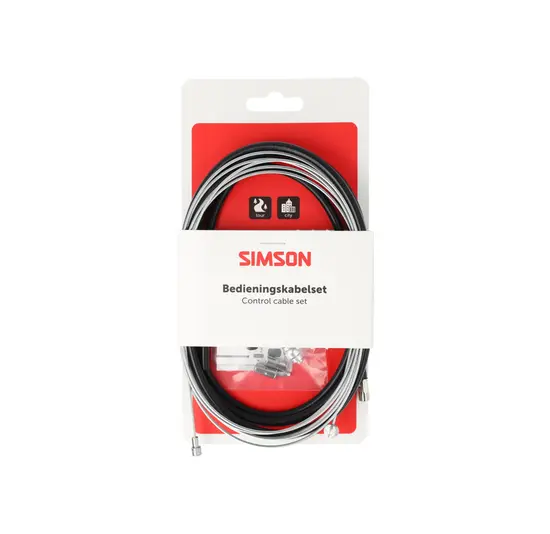 Simson Remkabelset Compleet - Universeel - 170CM - Zwart