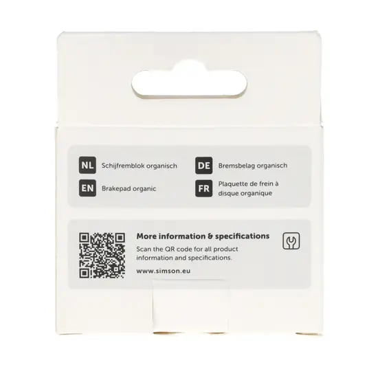 Simson Schijfremblokjes Voor Shimano/tektro - 1 Paar Organic Remblokken