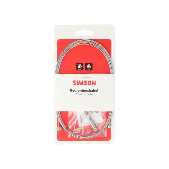 Simson  Trommelrem Binnenkabel - Universeel - 225CM - RVS