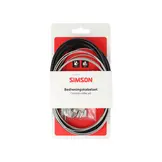 Simson Remkabelset Compleet - Shimano Nexus Rollerbrake - RVS - 225CM - Zwart