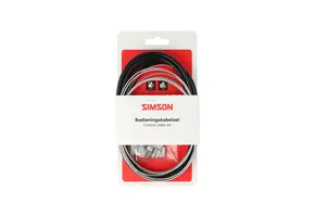 Simson Remkabelset Compleet - Shimano Nexus Rollerbrake - RVS - 225CM - Zwart