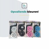 Voltano Zijwieltjes LED Verlichting Solid – Roze – 12-20 Inch - Verstevigd Staal