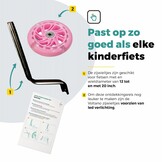 Voltano Zijwieltjes LED Verlichting Solid – Roze – 12-20 Inch - Verstevigd Staal
