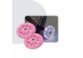 Voltano Zijwieltjes LED Verlichting Solid – Roze – 12-20 Inch - Verstevigd Staal