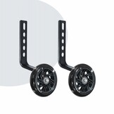 Voltano Zijwieltjes LED Verlichting Solid – Zwart – 12-20 Inch - Verstevigd Staal