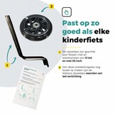 Voltano Zijwieltjes LED Verlichting Solid – Zwart – 12-20 Inch - Verstevigd Staal