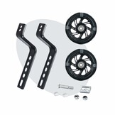 Voltano Zijwieltjes LED Verlichting Solid – Zwart – 12-20 Inch - Verstevigd Staal
