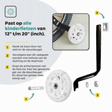 Voltano Zijwieltjes LED Verlichting Solid – Wit – 12-20 Inch - Verstevigd Staal