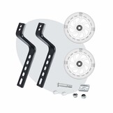 Voltano Zijwieltjes LED Verlichting Solid – Wit – 12-20 Inch - Verstevigd Staal