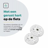Voltano Zijwieltjes LED Verlichting Solid – Wit – 12-20 Inch - Verstevigd Staal
