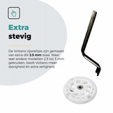 Voltano Zijwieltjes LED Verlichting Solid – Wit – 12-20 Inch - Verstevigd Staal