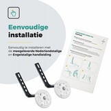 Voltano Zijwieltjes LED Verlichting Solid – Wit – 12-20 Inch - Verstevigd Staal