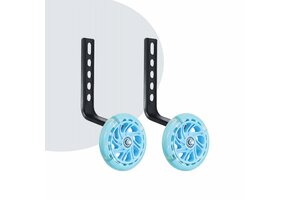 Voltano Zijwieltjes LED Verlichting Solid – Blauw – 12-20 Inch - Verstevigd Staal