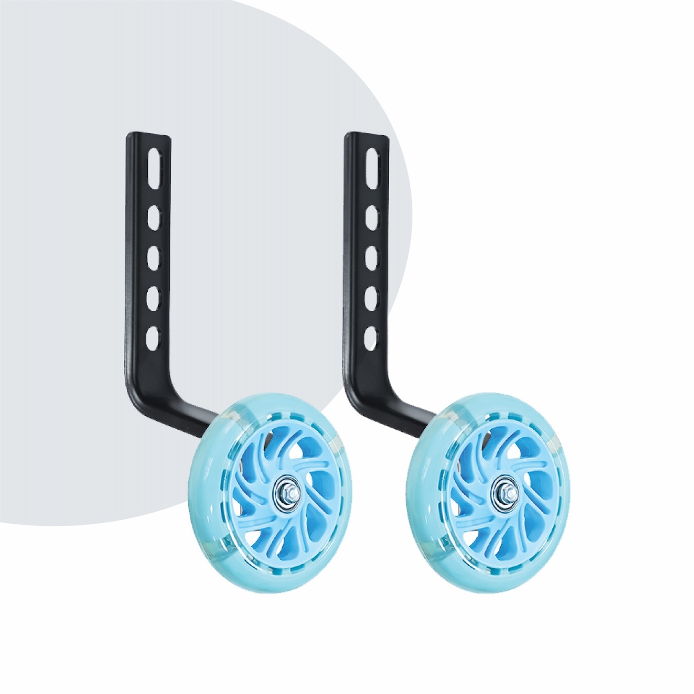 Voltano Zijwieltjes LED Verlichting Solid – Blauw – 12-20 Inch - Verstevigd Staal